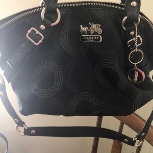 Authentic coach bag. Beautiful blue silk lining.